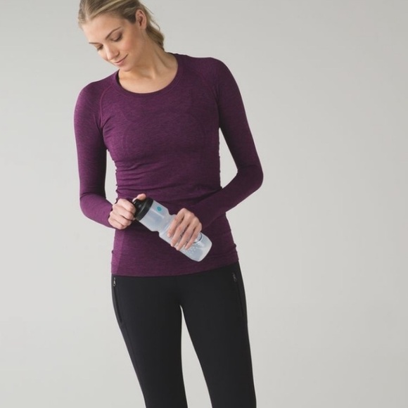 lululemon athletica Tops - Lululemon Athletica Deep Purple Long Sleeve Tee